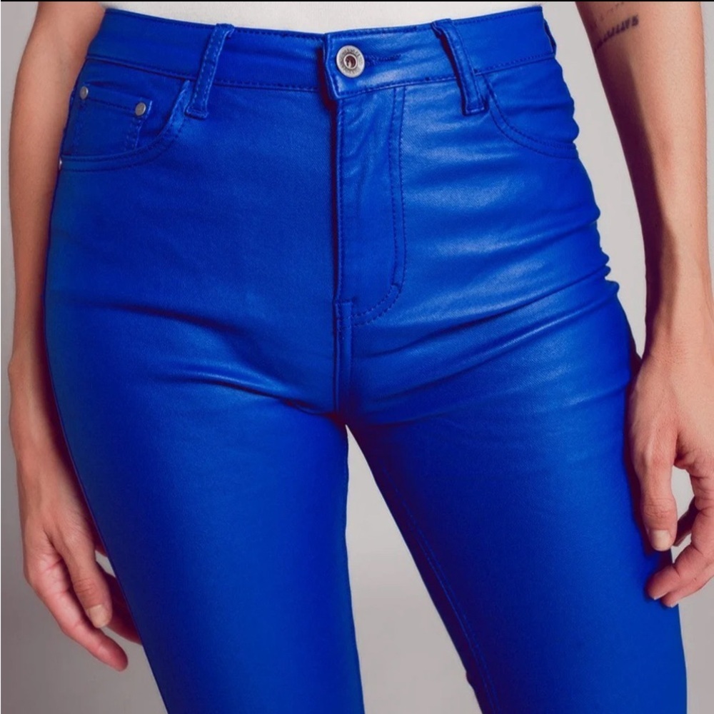 Women’s Hudson Blue/metallic skinny style pants Size 27